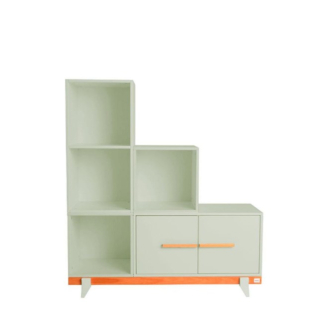  
par de cores para a estante: verde bambu